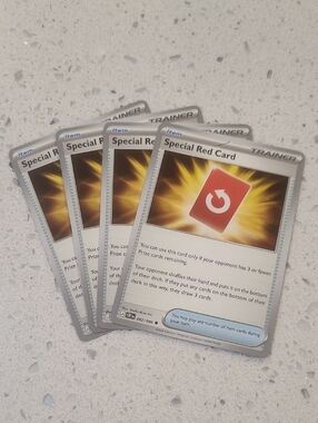 Pokemon Chaos Rising Special Red Card Lot Of 4